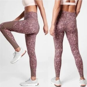 Athleta Rainier Mesh Tights Sz 3X
